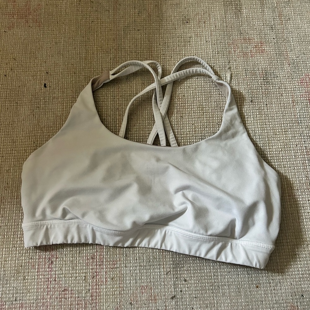 White lululemon energy bra